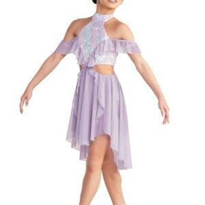Sparkling Lilac Kids Dance Costume